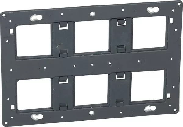 legrand-support � vis mosaic , c�liane ou soliroc pour 2x3 postes ou 2x6 � 8 modules (080266)