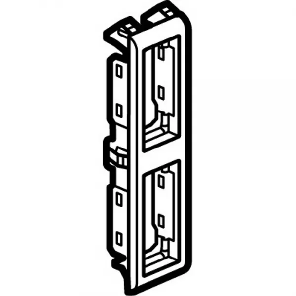 legrand-support de plaque �troit pour paroi mince batibox 2x1 module vertical - blanc (080292)