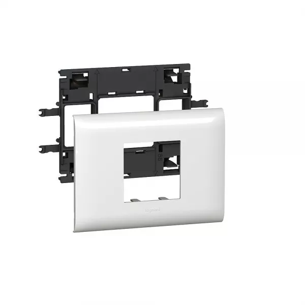 legrand-support mosaic 2 modules pour goulotte dlp monobloc avec couvercle 85mm (010992)