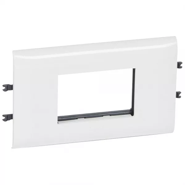 legrand-support mosaic 3 modules pour goulotte avec couvercle 85mm - blanc (010993)