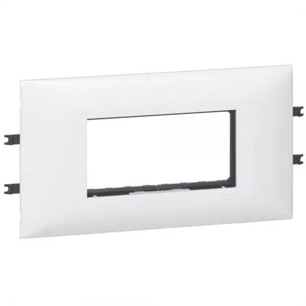 legrand-support mosaic 4 modules pour montage sur goulotte avec couvercle 65mm (010941)