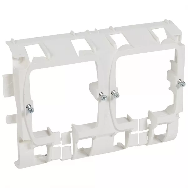 legrand-support mosaic 4 modules pour pose sur plinthe dlp 80x20mm ou 120x20mm - blanc (031693)