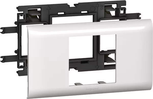 legrand-support mosaic pour goulotte dlp monobloc avec couvercle 65mm (010952)