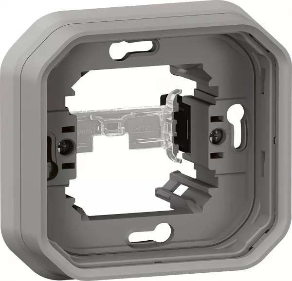 legrand-support plaque 1 poste plexo pour montage encastr� - gris (070053)