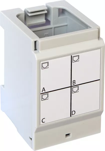legrand-support pour 4 connecteurs rj45 ftp et stp coffret de communication (413180)