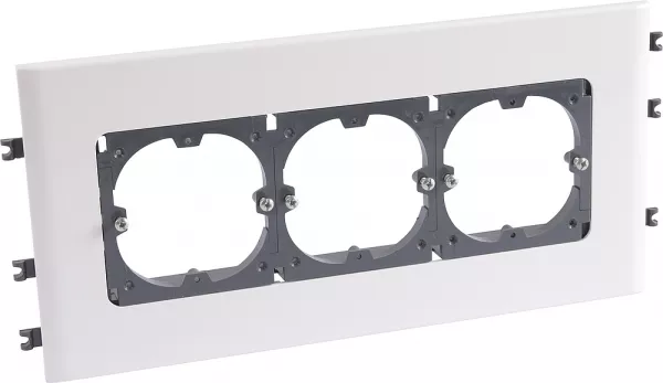 legrand-support universel 3 postes - goulottes dlp monobloc couvercle 130mm horizontal (010934)