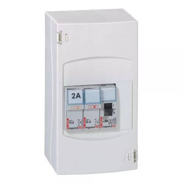 legrand-tableau de commande automatique de chauffe-eau - 2 disjoncteurs + 1 contacteur (092727)