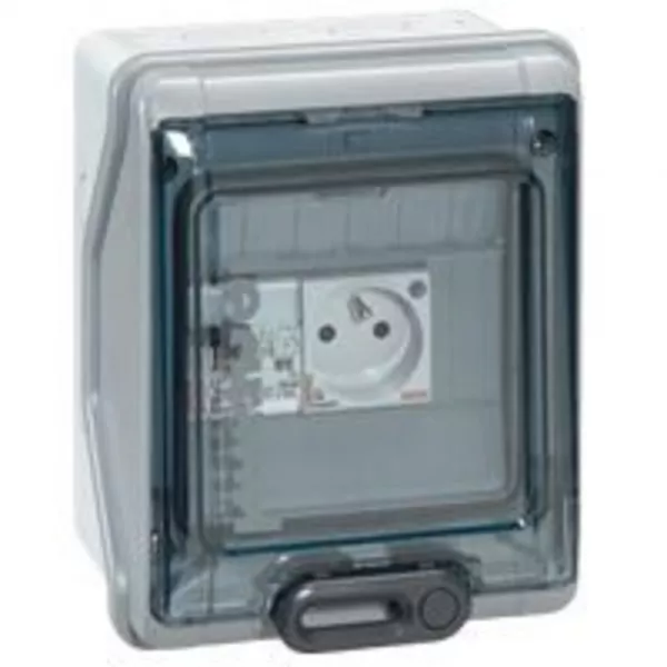 legrand-tableau �tanche pr�-�quip� - 1 disj diff + 1 prise de courant (092740)