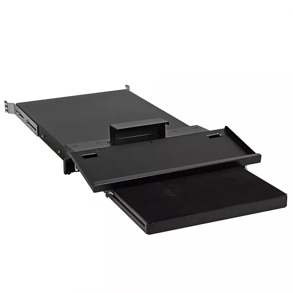 legrand-tablette support clavier fixation sur 4 montants 19pouces baie prof 800/1000mm (046519)
