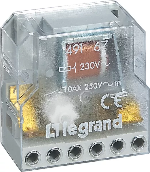 legrand-t�l�rupteur bipolaire 10ax 250v~ intensit� absorb�e 0,04a (049167)
