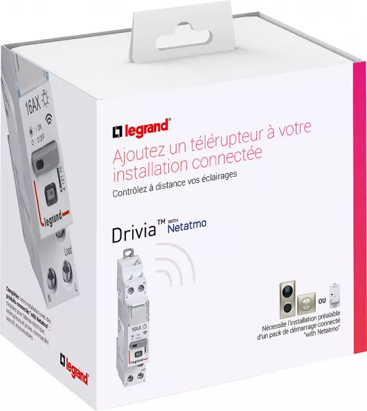 legrand-t�l�rupteur connect� drivia with netatmo silencieux 1p 16ax 230v~ - 1 module (412170)