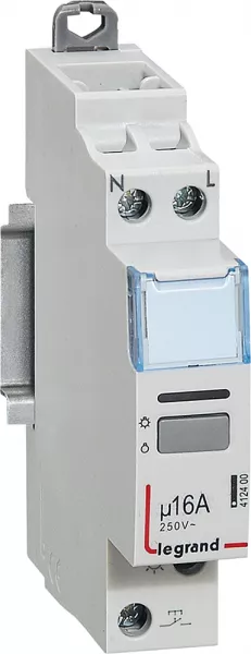 legrand-t�l�rupteur silencieux � vis 230v~- 1p - 250v~~ - 16a - 1f - 1 module (412400)