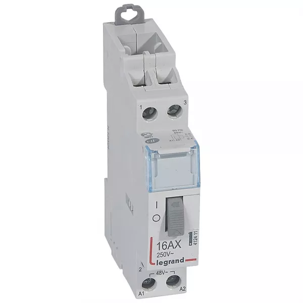 legrand-t�l�rupteur standard � vis 48 v~- 2p - 250v~~ - 16a - 2f - 1 module (412411)