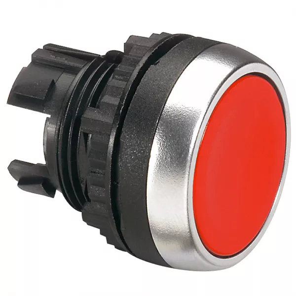 legrand-t�te � impulsion non lumineuse affleurante ip69 osmoz composable - rouge (023801)