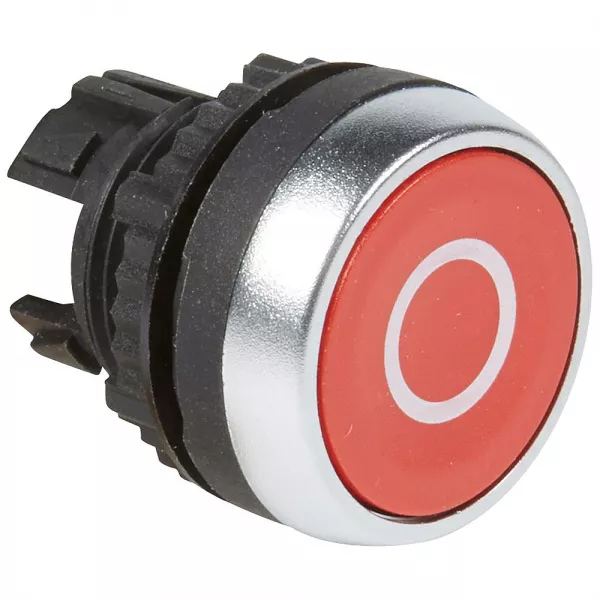 legrand-t�te � impulsion non lumineuse affleurante ip69 osmoz composable -rouge marqu� o (023808)