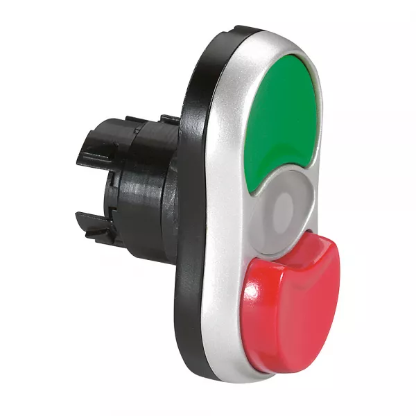 legrand-t�te double affleurante/d�passante lumineuse ip66 osmoz composable -vert/rouge (024073)