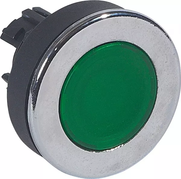legrand-t�te super affleurante pousser-pousser lumineuse ip66 osmoz composable - vert (024049)