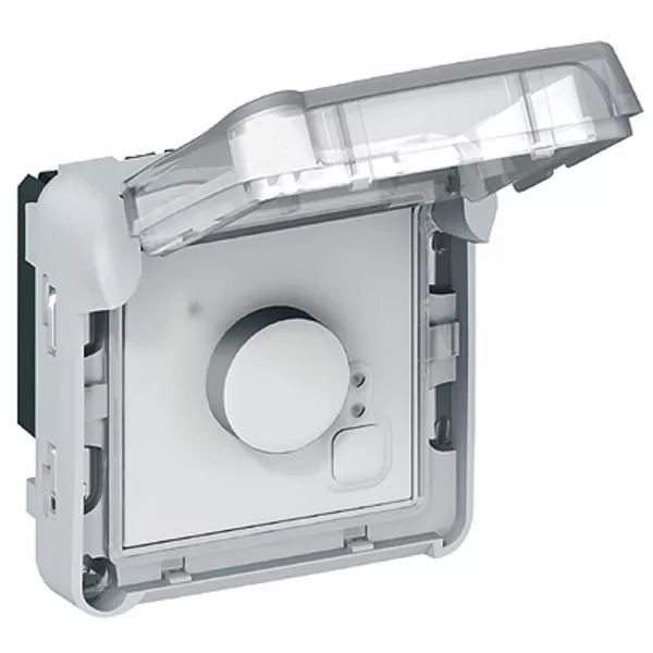 legrand-thermostat �lectronique d\'ambiance plexo composable ip55 250v - gris et blanc (069508)