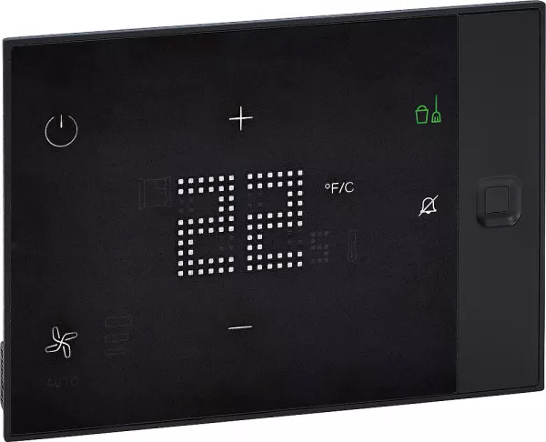 legrand-thermostat h�tel ux one encastr� 230v avec services dnd mur - noir (048915)