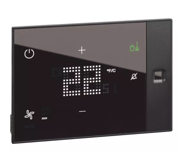 legrand-thermostat h�tel ux one encastr� 24v avec services dnd mur - noir (048927)