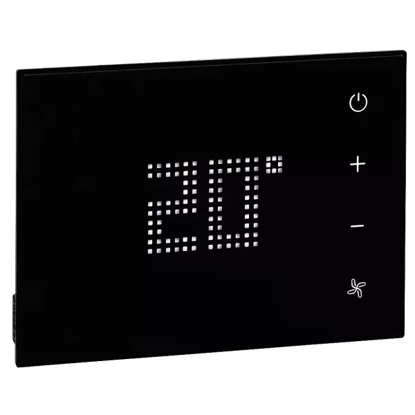 legrand-thermostat tactile pour chambre d\'h�tel - noir (048773)