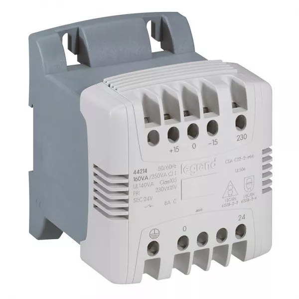 legrand-transformateur de commande et s�curit� � vis prim 230/400v et sec 24v~ -400va (044216)