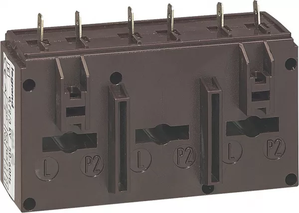 legrand-transformateur de courant triphas� ferm� 250/5 pour 3 barres 20,5x5,5mm 3va (412157)