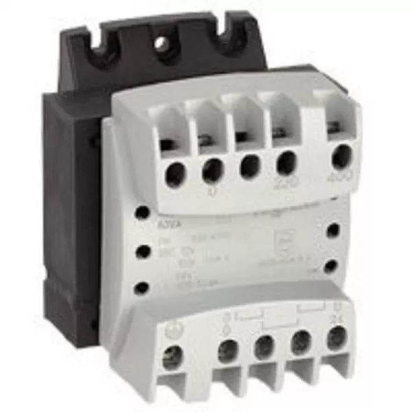 legrand-transformateur de s�curit� primaire 230v � 400v et secondaire 12v~ � 24v~ - 63va (042841)
