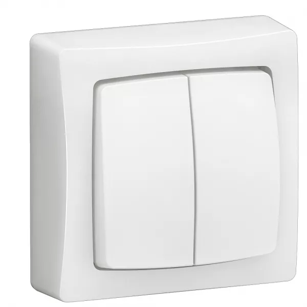 legrand-transformeur double appareillage saillie complet blanc (086020l)