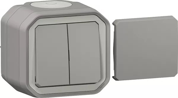 legrand-transformeur r�versible plexo complet saillie gris (069719l)