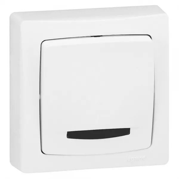 legrand-va-et-vient � voyant appareillage saillie complet - blanc (086017)