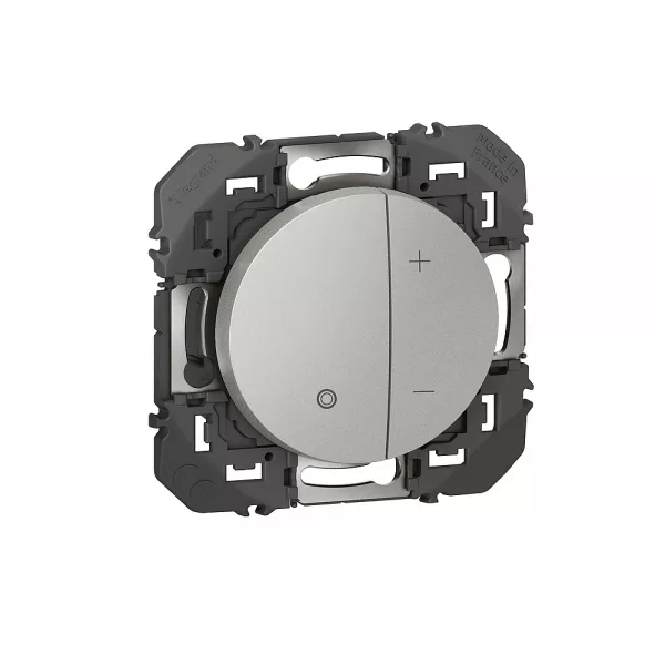 legrand-variateur toutes lampes dooxie 2 fils sans neutre finition alu - sachet (095240)
