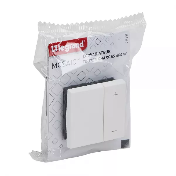 legrand-variateur toutes lampes mosaic 2 modules - blanc (099686)