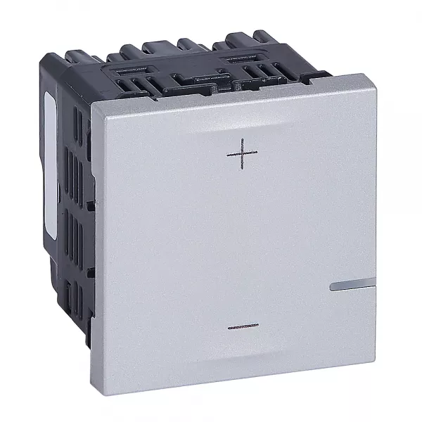 legrand-variateur universel 2 fils 125w led mosaic alu (079207a)