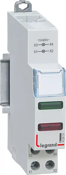 legrand-voyant � led cx� double 110v~ � 400v~ - vert et rouge - 1 module (412931)