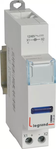 legrand-voyant � led cx� simple 12v~ � 48v~ ou 12v= � 48v= - bleu - 1 module (412924)