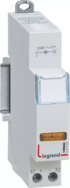legrand-voyant � led cx� simple 12v~ � 48v~ ou 12v= � 48v= - jaune - 1 module (412923)