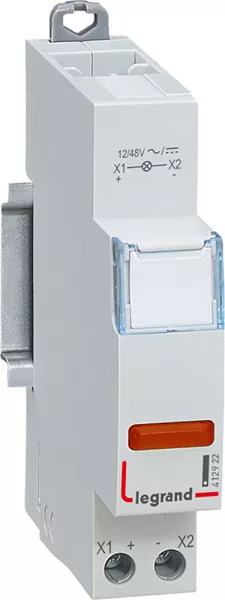 legrand-voyant � led cx� simple 12v~ � 48v~ ou 12v= � 48v= - rouge - 1 module (412922)