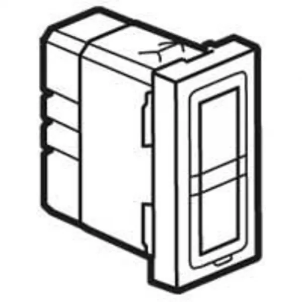 legrand-voyant antimicrobien double 12-24v 0,2w mosaic + 4 �tiquettes de couleur - 1 mod (078552)