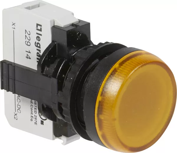 legrand-voyant lumineux osmoz complet ip69 jaune - 12v � 24v alternatif ou continu (023774)