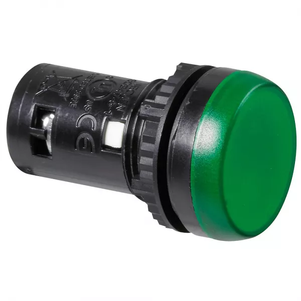 legrand-voyant monobloc avec led int�gr�e ip69 osmoz complet - vert - 24v~ ou 24v= (024602)