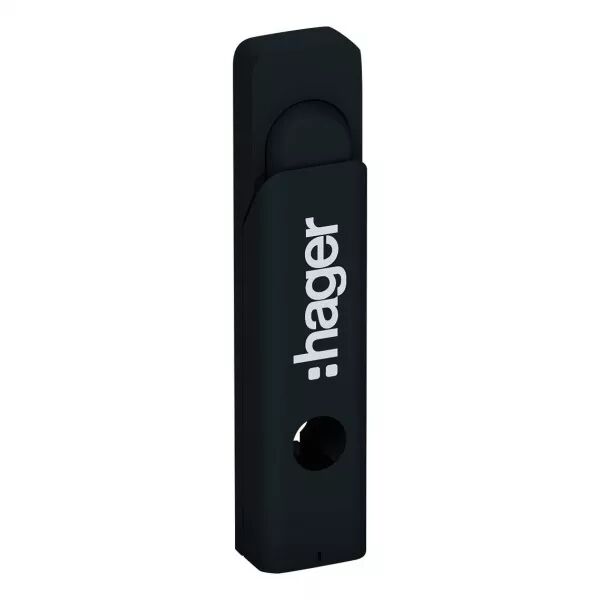 Levier pivotant,univers,pour FR/FG armoires, avec Hager logo (FZ537)