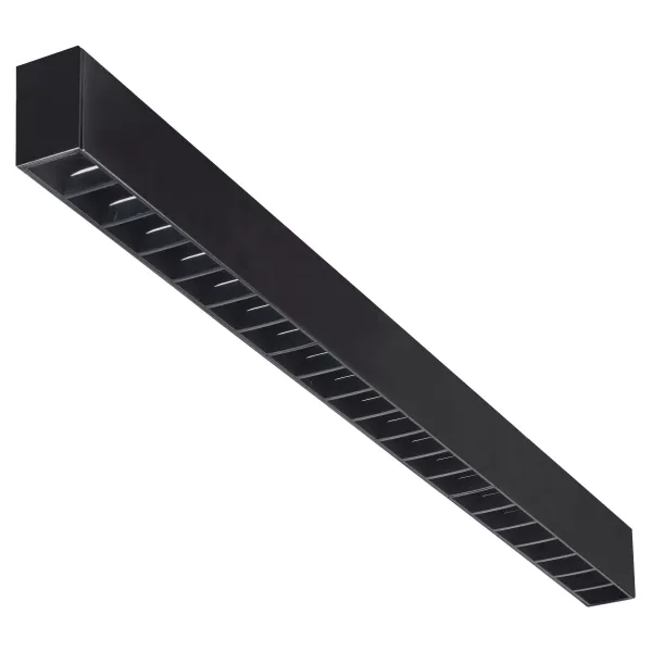 LINEAR 2 - Plafonnier 0,84m UGR16 22W 3000K 1600lm 50000h, noir, dim DALI (51461)
