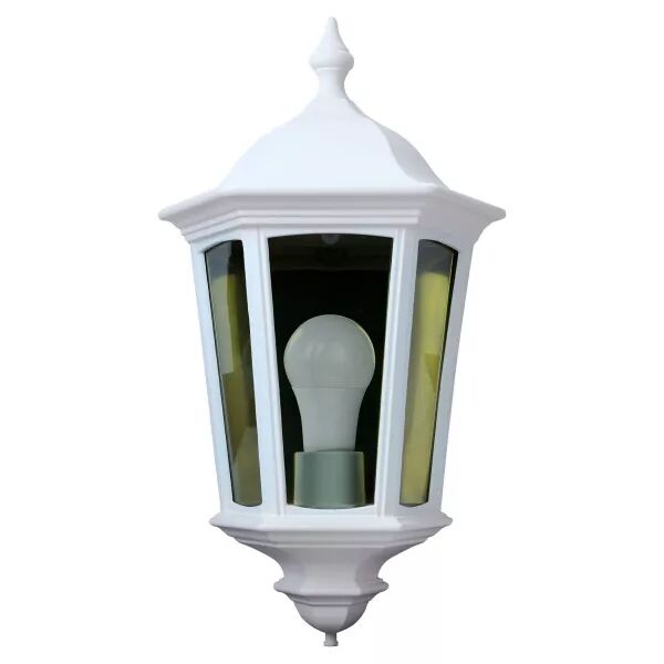 LIZIO - Applique Mur Ext. IP44 IK08, blanc, E27 100W max., Lpe non incl. (1931)