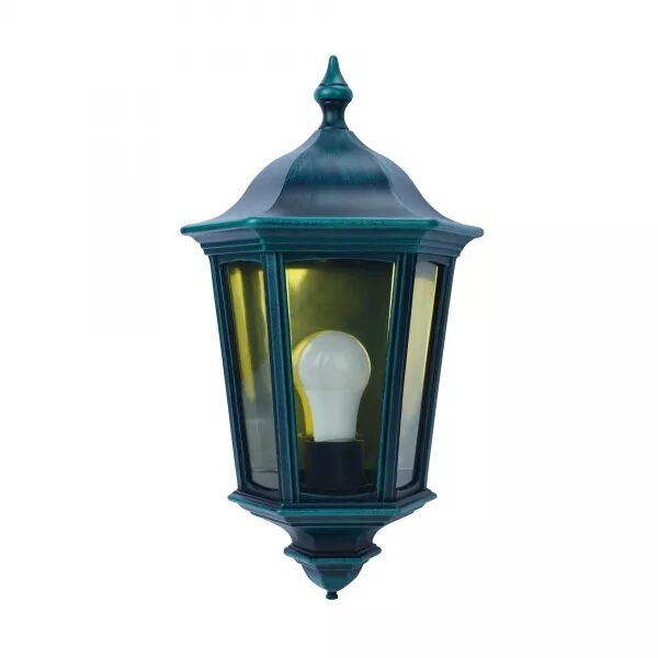 LIZIO - APPLIQUE MUR EXT. IP44 IK08, VERT, E27 100W MAX., LPE NON INCL.