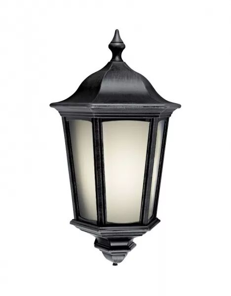 LIZIO LED- APPLIQUE MUR EXT. IP44 IK08, NOIR, LED INT�G. 13W 2700K 400LM