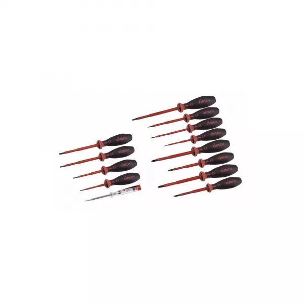 LOT DE 13 TOURNEVIS MEGA-DRIVE VIS FENTE/CRUCII/TORX/TESTEUR