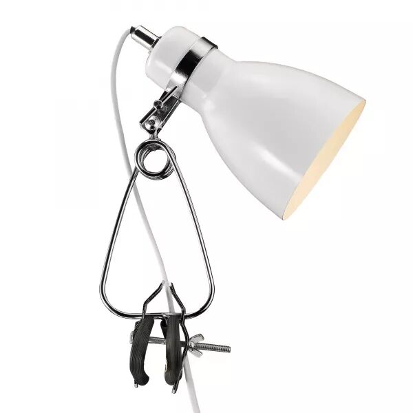 Luminaire � pince - CYCLONE - M�tal - Blanc -  E14 (73072001)