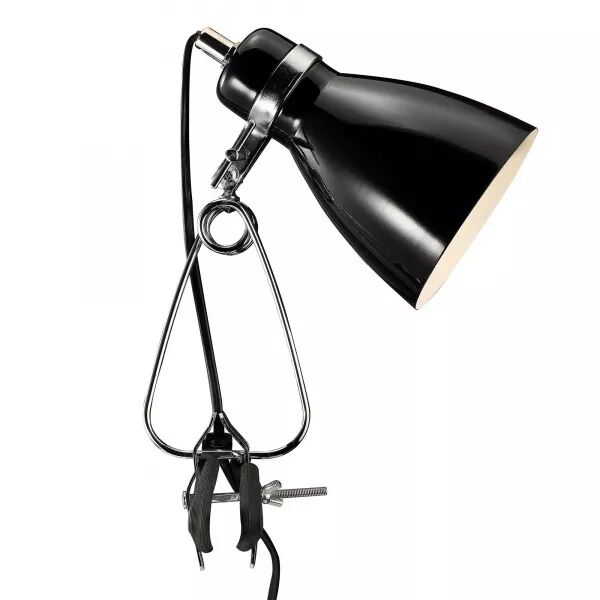 Luminaire � pince - CYCLONE - M�tal - Noir -  E14 (73072003)