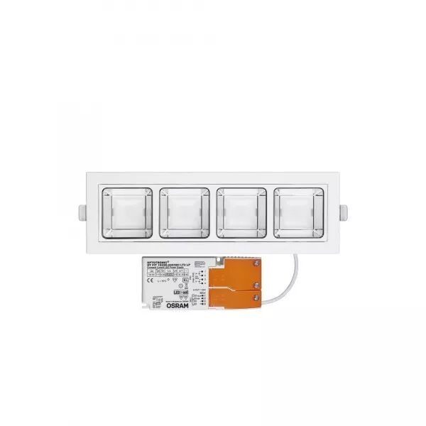 LUMINAIRE ENCASTR� OPTIX R 4 CELLS 830 9W 962LM ALU DALI